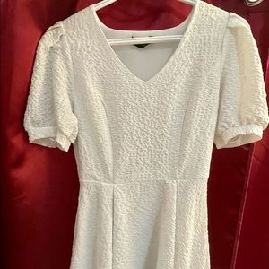 Puff Sleeve White dress